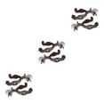thumbnail image 2 of Soidarity 2x espuelas para caballos, espuelas estilo occidental antióxido para equipos de competición, marrón Type1 NO1, 2 of 6