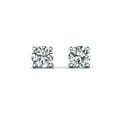 thumbnail image 2 of Cate & Chloe Mia 18k White Gold Plated Stud Earrings with 2ct Simulated Diamonds Gift for Women, 2 of 12