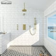 thumbnail image 3 of Boyel Living Four-function Shower System Concealed Shower with Side Spray 8 Inches Rain Shower Head Wall-mounted Bathroom Fixtures Handheld Spray Faucet Set Brushed Gold, 3 of 10