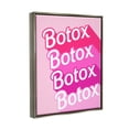 thumbnail image 4 of Stupell Industries Glam Pink Botox Phrase Inspirational Painting Gray Floater Framed Art Print Wall Art, 25 x 31, 4 of 10