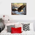 thumbnail image 4 of COMIO Flying Bald Eagle Wall Art Rustic Eagle Pictures Wall Decor Decor American Eagle Painting Framed Artwork Home Decoration for Bedroom Bathroom Living Room, 4 of 4