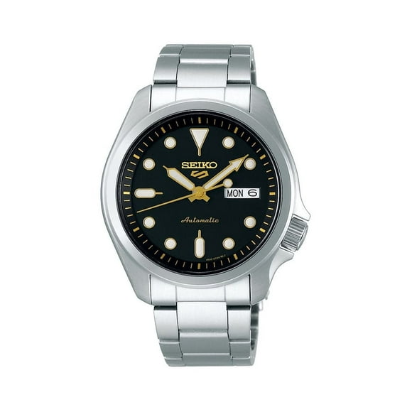 Seiko 5 Sports Black Dial Automatic Srpe57 Srpe57k1 Srpe57k 100m Men's Watch