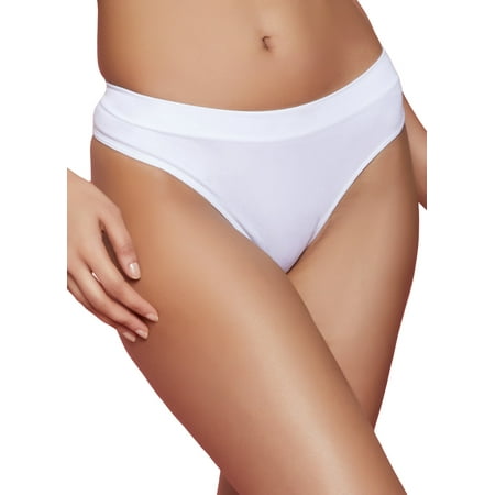 Womens Basic Colored Seamless Thong Panty