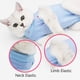 thumbnail image 2 of Restauración profesional de gatos adecuada para heridas abdominales o enfermedades de la piel, alternativa para perros y gatos, uso después de la cirugía (S, azul), 2 of 5