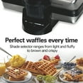 thumbnail image 5 of Hamilton Beach Belgian Waffle Maker with Nonstick Plates, Waffle Iron with Compact Storage, Stainless Steel, 5 of 8