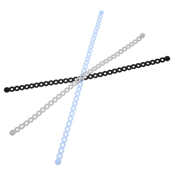 SOPOTUTU 3Pcs Adjustable Silicone Straps Flexible Reusable Packing Ties for Daily Use