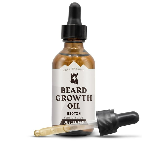 Aceite para el crecimiento de barba Striking Viking Biotina, 60 ml, sin perfume