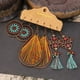 thumbnail image 5 of 3 pares de aretes largos bohemios Sonducket Joyería Geométrica Gota Étnica Fiesta Nupcial, 5 of 6
