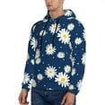 thumbnail image 2 of Hoodies for Men - Starry Sky Blue Daisies Flowers Long Sleeve Comfrt Men'S Fashion Hoodies & Sweatshirts, Sweatshirts for Men Hoodies Pullover Clothing Clothes with Pouch, 2 of 7