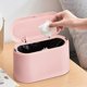 thumbnail image 1 of Mini Trash Can with Lid Removable Small Garbage Can, Tiny Plastic Trash Bin, Pop Up Countertop Wastebasket, Counter Garbage Lint Bin (Pink), 1 of 4