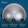 thumbnail image 3 of Bosu Home Gym Original Balance Trainer with 25 Inch Diameter, Gray/Black, 3 of 9