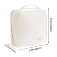 thumbnail image 3 of Standing Makeup Bag, Large Capacity Travel Cosmetic Organizer with Divided Compartments, Handheld Storage Case for Brushes Toiletries Beauty Essentials, Vanity Countertop and Trip Use, Beige, 3 of 6
