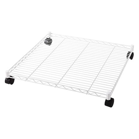Suprima Rolling Underbed Square Shelf - White