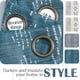 thumbnail image 5 of Cortinas Jinchan Blackout de 90 pulgadas de largo, estilo bohemio, blanco/azul, geométricas, 5 of 7
