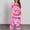 Hot Pink, variant on Xihbxyly Pajamas for Women Plus Size Geometric Print Breathable Pajama Sets with Pants Summer Crew Neck Short Sleeve Sleepwear
