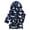 R41-Navy, variant on Little Boys Cartoon Hooded Bathrobe Toddler Robe Pajamas Sleepwear Dinosaur Print Soft Flannel Bathrobes Children's Home Wear 12-24 Months