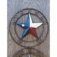 thumbnail image 4 of Urbalabs Texas Metal Star 24 Inch Texas Loan Star Twisted Rope Rustic Barn Star Outdoor Wall Decor Barn Star Western Decor Western Stars Wall Decor Lonestar Decor (Texas Pride), 4 of 7