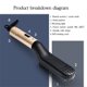 thumbnail image 5 of Worallymy Barba Cepillo Mini Cerámica Calentamiento rápido Plancha de pelo Anti-escaldado Hombres Herramienta de peinado eléctrica, Dorado, Enchufe de EE. UU. Worallymy JD735800158, 5 of 7
