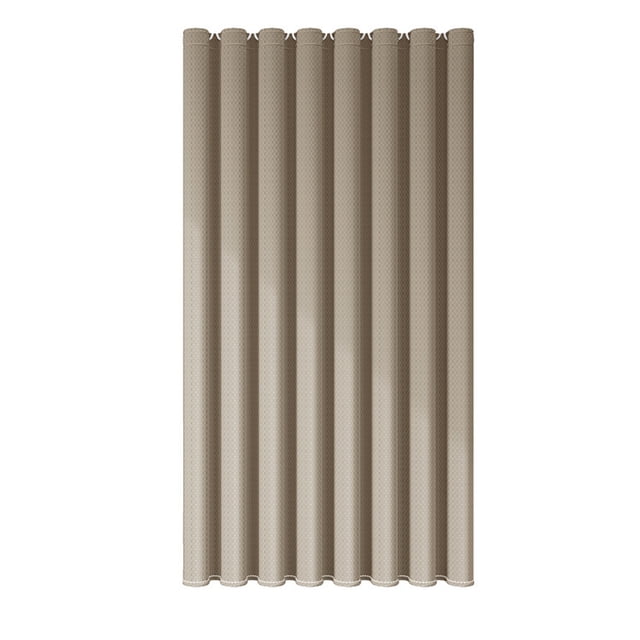 Cortina de ducha de tela con diseño de gofres de albaricoque, cortinas de ducha con textura de tejido moderno para decoración de baño de hotel de lujo, cortina de ducha de baño con peso, 70 x 70