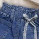 thumbnail image 3 of Pantalones cortos vaqueros para niños, informales, estampados, de cinco centavos, para playa, vacaciones, surf, bañadores para niñas, pantalones de poliéster, 3 of 4