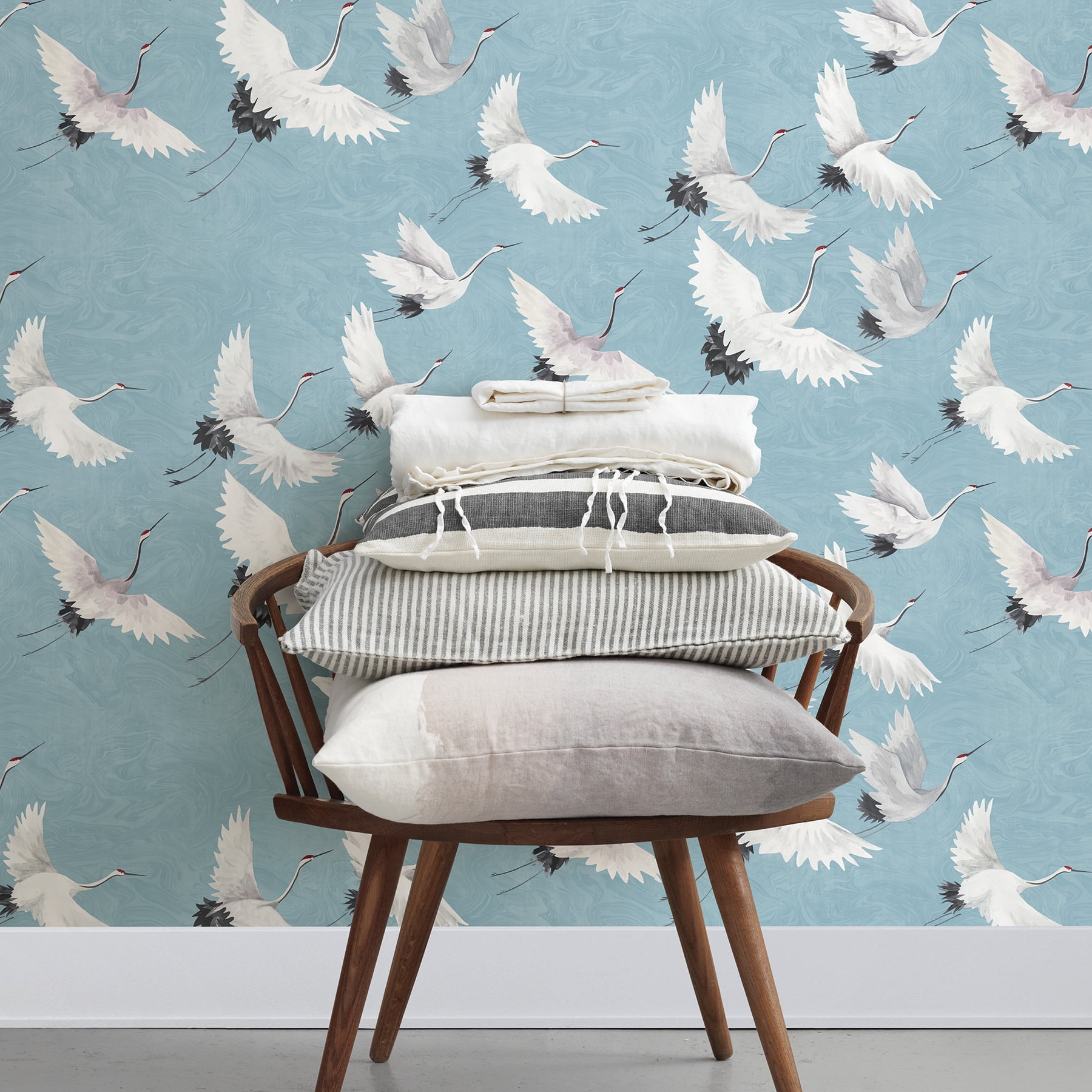 NuWallpaper Halcyon Vinyl Peel And Stick Wallpaper, 216-in by 20.5-in, 30.75 sq. ft.