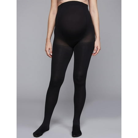

A Pea In the Pod BLACK Women s Opaque Maternity Tights Size C