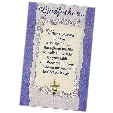 

Cathedral Art Godfather Pin & Card 4.0 L x 0.05 W x 7.85 H White