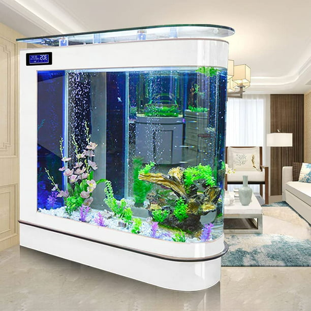 vraag naar Meditatief Smeren 124Gal LED Aquarium Kit Upright Luxury Large Fish Tank Large Glass Fishbowl  Glsaa Bar for Patios Living Office Room and Kitchen - Walmart.com