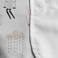 thumbnail image 4 of Animal Microwave Oven Cover, Doodle Style Rabbit Girls Swinging Under Rain Clouds Theme, Water Resistant Organizer with Pockets for Kitchen, 36" x 12", Multicolor, by Ambesonne, 4 of 4