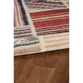 thumbnail image 6 of Contemporary Home Living 3' x 5' Tribal Patchwork Area Throw Rug - Cream and Blue, 6 of 8