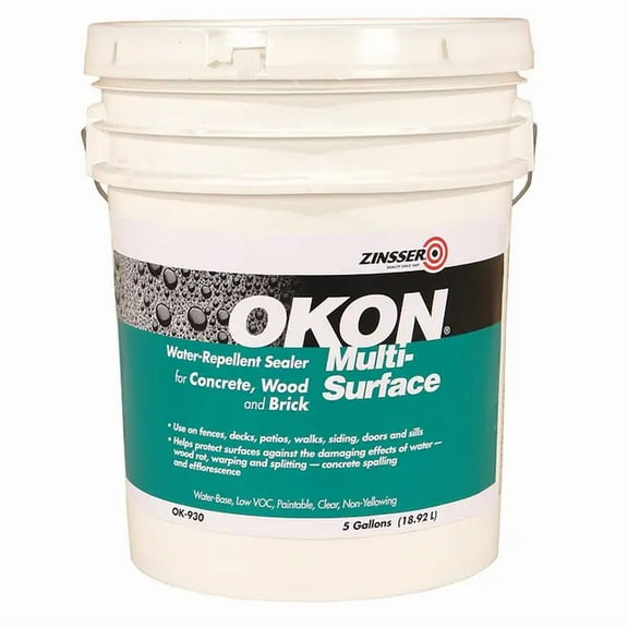 5 gal Zinsser OK930 Clear Okon, Multi-Surface Water-Repellent Sealer