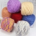 thumbnail image 4 of Nvzi Squirrel Down Yarn, Soft Yarn for Crocheting, 150g 1 roll, 4 Ply, Blended Fiber – Fluffy, Fine & Warm, Ideal for Sweaters, Scarves & DIY Crafts,Simple and easy to learn,purple, 4 of 4