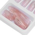 thumbnail image 3 of 24 Uds. De uñas postizas con purpurina brillante para mujeres y niñas, exquisita herramienta de manicura con punta de uña falsa a la moda, 3 of 8
