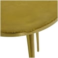 thumbnail image 4 of DecMode 15" x 21" Gold Aluminum Metal Accent Table with Tray Top, 1-Piece, 4 of 7
