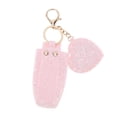 thumbnail image 3 of Unique Bargains 1 Pc Handbag Charms Keychains Heart Mirror Lipstick Bag Bag Accessories Pink, 3 of 6