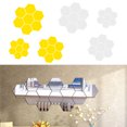 thumbnail image 3 of 7 piezas de pegatinas de pared de espejo autoadhesivas superficie de espejo hexagonal Oro S Sunnimix Etiqueta engomada del espejo del vinilo del hexágono, 3 of 8