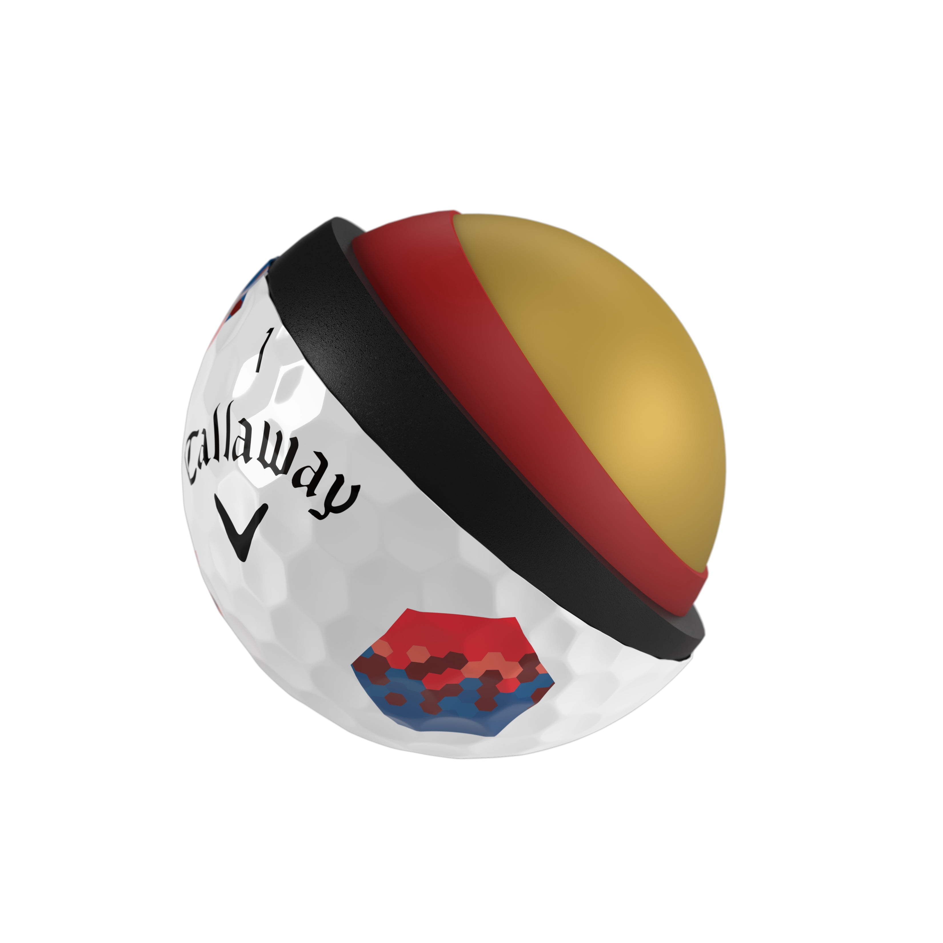 Callaway Golf Chrome Tour 26 - Blue/Red TruTrack 12 Ball Pack New