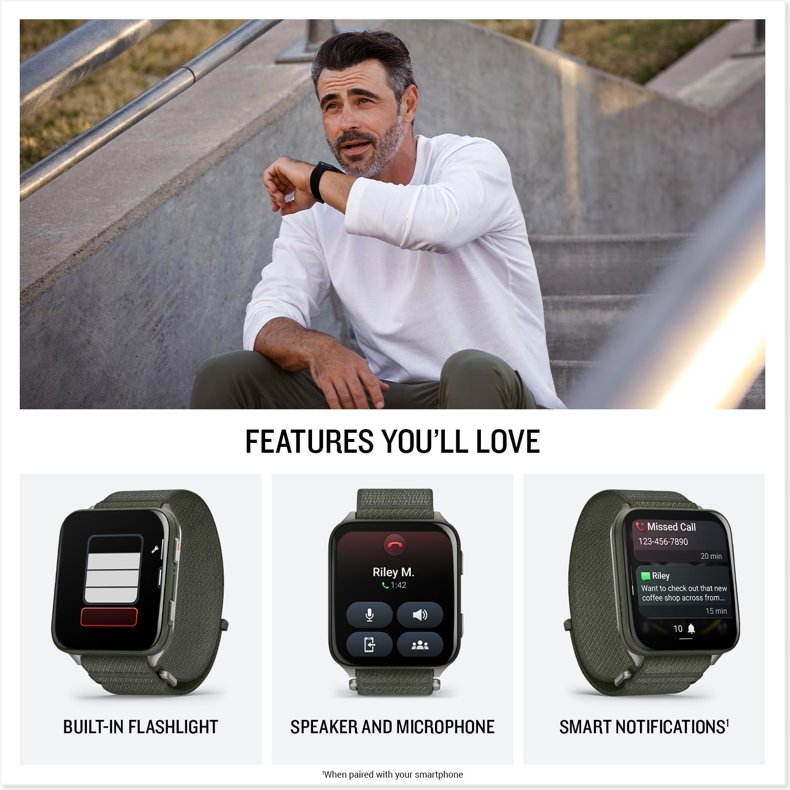 Garmin Venu X1, Thin and Lightweight GPS Smartwatch, AMOLED Display, Advanced Health and Fitness Features, Moss with Titanium Caseback and Moss ComfortFit Nylon Band