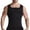 Black, variant on WAENQINLA Sauna Tank Tops for Men Bodybuilding Double Zipper Waist Trainer Slimming Undershirts Vest Body Shaper Shirt