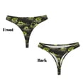 thumbnail image 3 of Balery Light Green Excavator Tangas de Algodón para Mujer con Estampado – Ropa Interior Sexy, Transpirable, G-string-Medium, 3 of 6