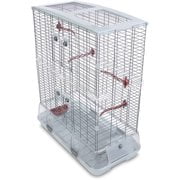 vision bird cage food dishes