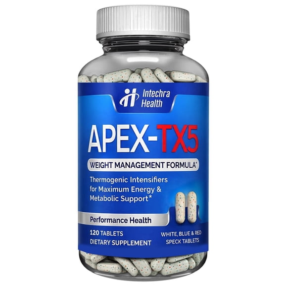 APEX-TX5 Diet Pills - Weight Management & Energy Support, 120 Tablets Per Bottle