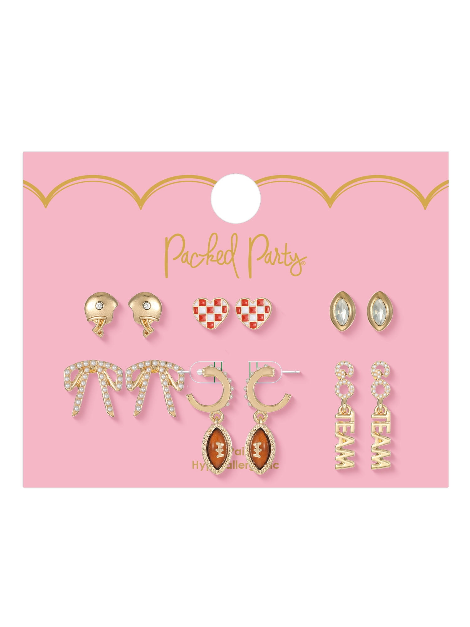 Packed Party Tailgate Ready 6-Piece Earring Set