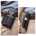 thumbnail image 2 of Bolso de cuero para hombre Sunnimix con Funda para teléfono riñonera portátil Negro, 2 of 7