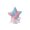 #3-Multicolor【Top Star x1, S】, variant on Glitter Star Tree Topper, Beaded Gradient Star with Pin K Bow, Metal Spring Base for Tree Top or Table Centerpiece, Sweet Xmas Holiday Decor, Lazyguy
