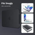 thumbnail image 5 of For MacBook Neo 13 Inch Hard Shell Case (2026 Model A3404)+Keyboard Cover+Screen Protector, Lightweight & Scratch-Resistant, Black, 5 of 7