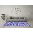 thumbnail image 3 of Ahgly Company Machine Washable Indoor Rectangle Abstract Blue Modern Area Rugs, 3' x 5', 3 of 4