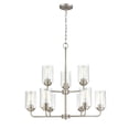 thumbnail image 4 of 9609-SN Millennium Lighting Moven - 9 Light Chandelier-26.75 Inch Tall and 28 Inch Wide-Satin Nickel Finish    -Traditional Installation, 4 of 5