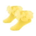 thumbnail image 1 of Lace Trimmed Solid Color Stockings for Leisure Wear with Decorative Frilled Edge in Classic Style, 1 of 2
