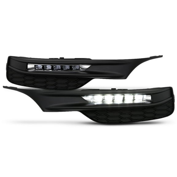 AKKON - 5X HI-POWER BRIGHT LED Fog Light / Lamps W/ Switch   Bezels For 2016 2017 Honda Accord 4Door